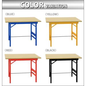 ワークテーブル ワークベンチ 黒 工作台 作業...の詳細画像1