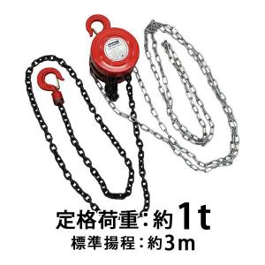 E-Value チェーンブロック 1t用 HS-C1 2.5m チェンブロック 小型 手動