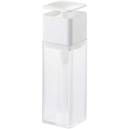 山崎実業(Yamazaki) 片手で出せる ディスペンサー ホワイト 約W5.5XD5.5XH18....
