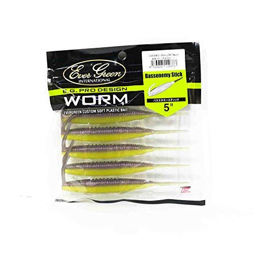 エバーグリーン(EVERGREEN) ワーム バスエネミースティック 5インチ #39 パープルウィ...