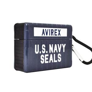 AirPods Pro ケース AVIREX ブランド 「US NAVY SEALS」 アヴィレックス ケース エアポッズ スマートフォン アクセサリー (ネイビー)｜baxonshop-honten