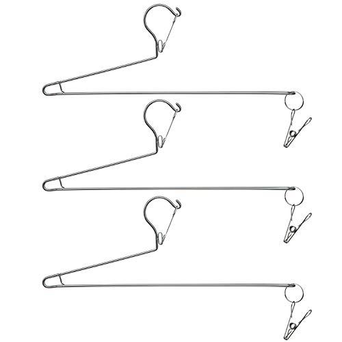 谷口金属 バスタオルハンガー ステンレス 3本組 シルバー 約φ18*70cm