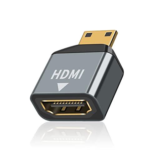 Poyiccot HDMI ミニHDMI変換アダプタ 4K、Mini HDMI 変換 オスメス HD...