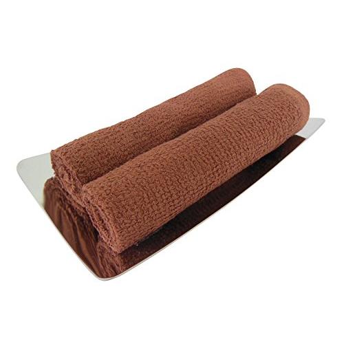おしぼり 茶色 ブラウン  80匁 60枚 業務用 ハンドタオル おしぼりタオル