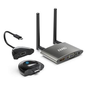 ワイヤレス hdmi 無線 送受信機 [AIMIBO新型USB-C出力追加] エクステンダー 4K解像度/設定不要/5G/50M対応 HDMI 無線接続 技適マーク取得 hdmi無線化ユニット｜baxonshop-honten