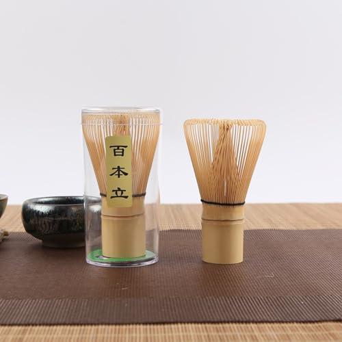 Laiqianle茶道具 茶筅 百本立 100本立 茶筌 抹茶泡立て器 茶せん 茶道 竹製 伝統的工...