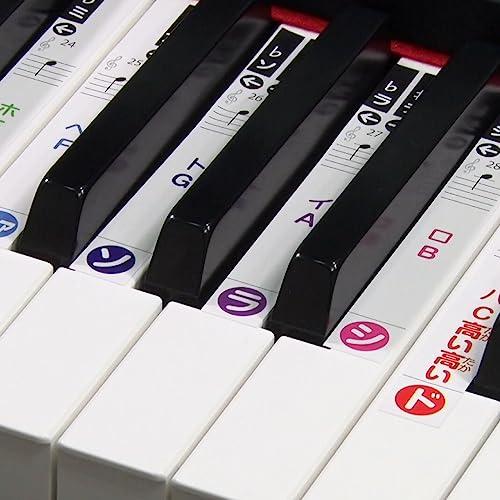 鍵盤シール 29鍵盤 ピアノ キーボード ドレミ シール 音楽 初心者 独学 レッスン 教材