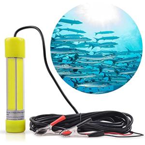 集魚灯 led水中集魚灯 集魚ライト 20W 12v 24v兼用 高光度120LEDs搭載 6M電源コード 収納ポーチ付 ホワイト グリーン ブルー