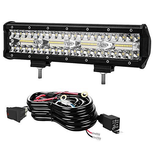 作業灯 led ライトバー 車 LED ワークライト12V 12インチ 180W 12V-24V兼用...