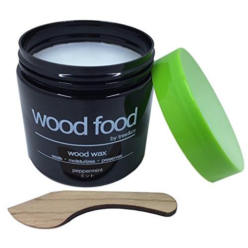 Wood Food I 天然艶出し蜜蝋ワックス (ミント, 180ml)