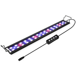 Hygger 水槽ライト アクアリウム LED 熱帯魚ライト 24/39LED 30CM 45CM 60CM 3つの照明モード 明るさ調整 タイマー付き 観賞魚飼育 水草育成 スライド式 26*66cm｜baxonshop-honten