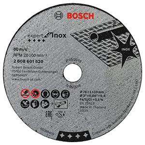 BOSCH(ボッシュ) GWS10.8-76V-EC ディスクグラインダー コー ステンレス用 切断砥石 替刃 替え刃 (76 x 10 mm, 3 Inch)  5枚セット｜baxonshop-honten