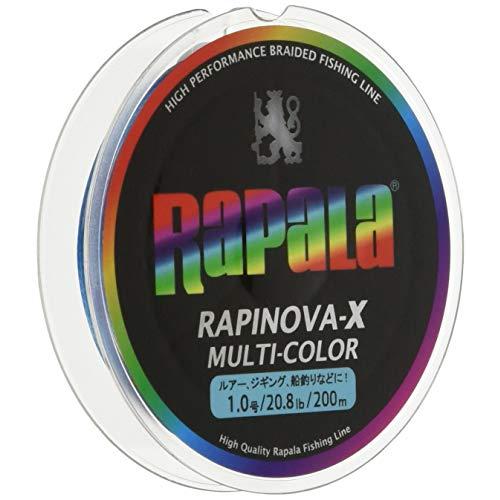 Rapala(ラパラ) PEライン ラピノヴァX マルチカラー 200m 4本編み 10m毎に5色分...