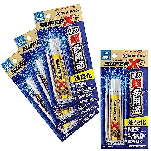 セメダイン スーパーXゴールド 超多用途接着剤 クリア 20ml 屋外 凸凹面 工作 AX-014 ...