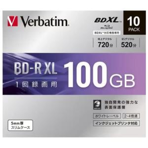 Verbatim バーベイタム(三菱化学メディア) 4倍速対応BD-R XL 10枚パック 100G...