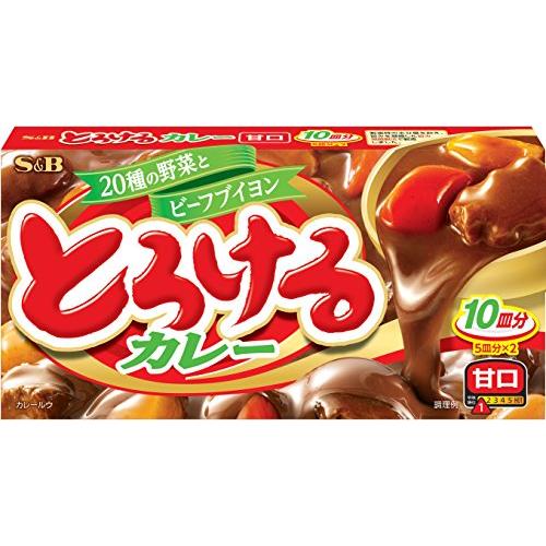 とろけるシリーズ S&amp;B とろけるカレー 甘口 180g*5個