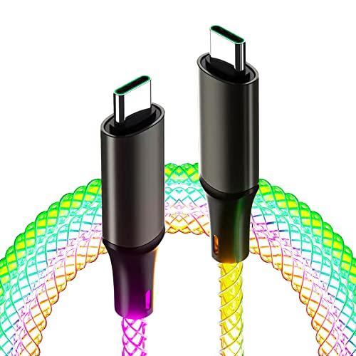 ACEDOAMARE USB Type C USB-C USB L 光る 充電 ケーブル PD対応 ...