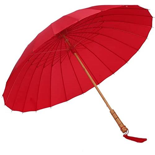 Lanx. 和傘 和風 軽い 24本骨 晴れ 雨 兼用 梅雨 対策 木製 手元 長傘 番傘 紳士傘 ...