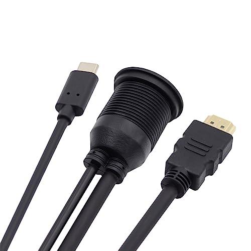 Cablecc USB 3.1 USB-C Type-C &amp; 4K HDMI 延長フラッシュカーラッ...