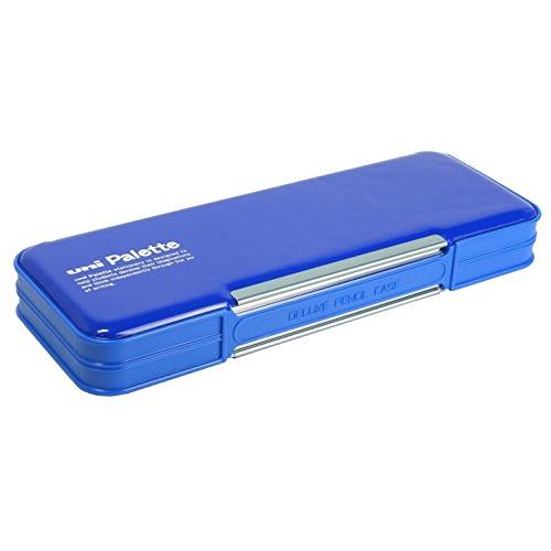 三菱鉛筆 筆箱 ユニパレット 両開き 青 P1000BT300