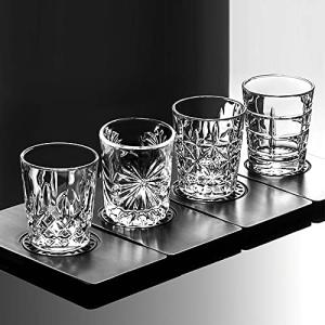 ピュアセミ ショットグラス 50ml 4個セット / PURE SEMI GLASS クリア ガラスグラス エスプレッソグラス 焼酎グラス ウイスキー ブランデー｜baxonshop-honten