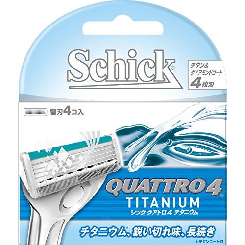 シック Schick クアトロ4 チタニウム 替刃(4コ入)