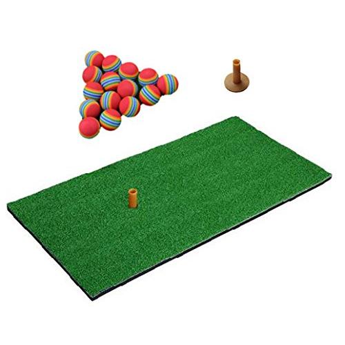 ゴルフ練習用マット ウレタンボール30個付 自宅 室内 練習用 人工芝 ゴルフ マット 30*60*