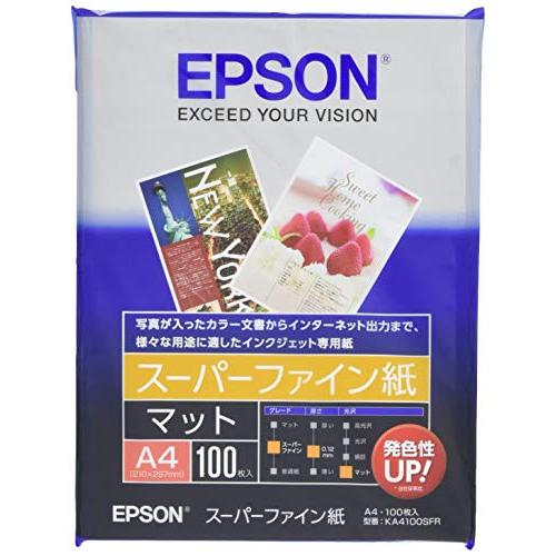 エプソン EPSON スーパーファイン紙 A4 100枚 KA4100SFR