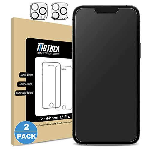 Mothca 2*2枚 アンチグレア 強化ガラス iPhone 13pro 対応 iPhone 13...