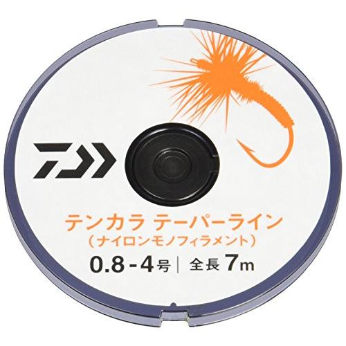 ダイワ(DAIWA) ナイロンライン テンカラ テーパーライン 0.8-4号 7m*2 イエロー