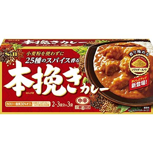 エスビー食品 本挽きカレー 中辛 97.5G *6箱