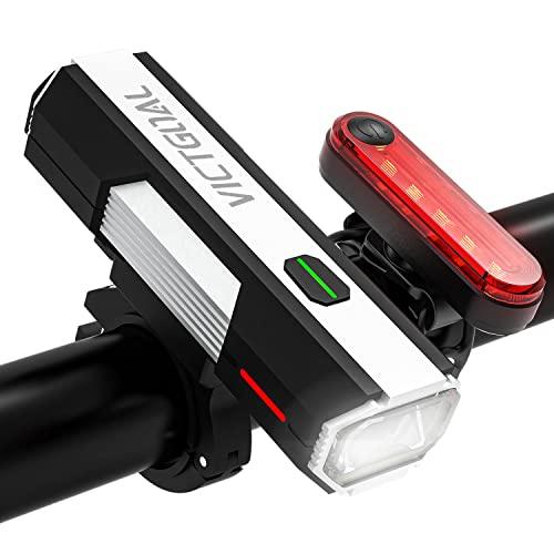 VICTGOAL 自転車 ライト USB充電式 明るい LED ロードバイク ライト 防水 自転車ヘ...