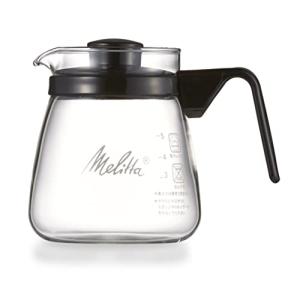メリタ Melitta コーヒー サーバー ガラス製 耐熱 電子レンジ対応 750ml 6杯用 グラスポット MJG-750S ブラック｜baxonshop-honten