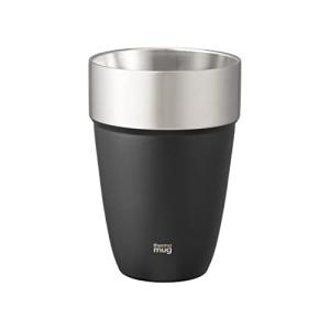 thermo mug(サーモマグ) スタッキングタンブラー ブラック M 410ml  STACKING TUMBLER ST22-41｜baxonshop-honten