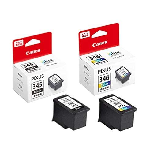 純正品 CANON FINEカートリッジ BC-345(ブラック) * BC-346(3色カラー)セ...