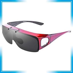 Br'Guras オーバーグラス 偏光 スポーツサングラス メンズ レディース 跳ね上げ式 運転ゴーグル UV400 紫外線カッ