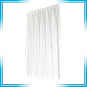 ユニベール ミラーレースカーテン ホワイト 幅100*丈98cm 2枚組 HAZ-L0077