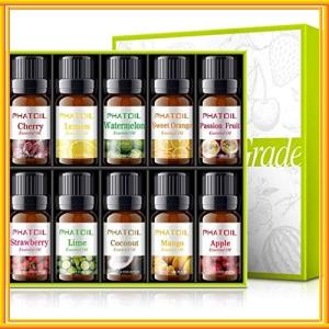 PHATOIL エッセンシャルオイルセット 10ml*10本セット フルーティー フレグランス 精油 アロマオイル