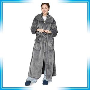 Bedsure 着る毛布 あったか 暖かい 洗える 着るもうふ 大きいサイズ ルームウェア マイクロファイバー グレー 着