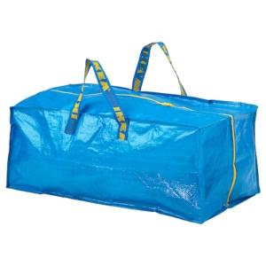 [イケア]IKEA　FRAKTA　 トロリー用バッグ ファスナー式 73 cm×35cm×30 cm　ブルー(90161989)