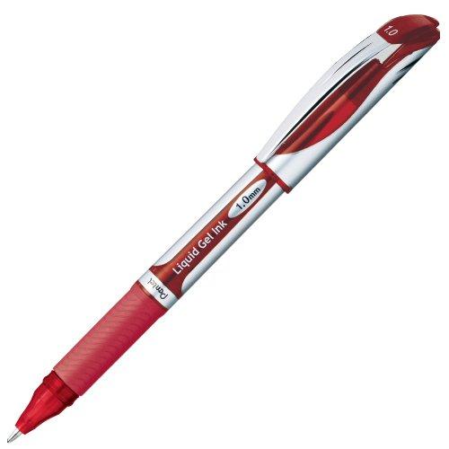 ぺんてる ゲルインキボールペン エナージェル BL60-B 1.0赤 10本