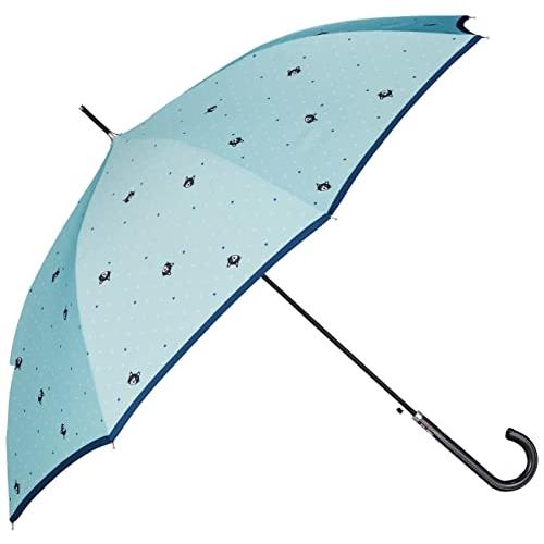 [ムーンバット] 白黒さんいらっしゃい キャット＆ドット 猫 長傘 雨傘 UV90％以上 耐風 レデ...
