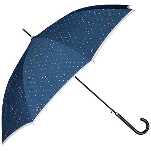 [ムーンバット] 白黒さんいらっしゃい キャット＆ドット 猫 長傘 雨傘 UV90％以上 耐風 レデ...
