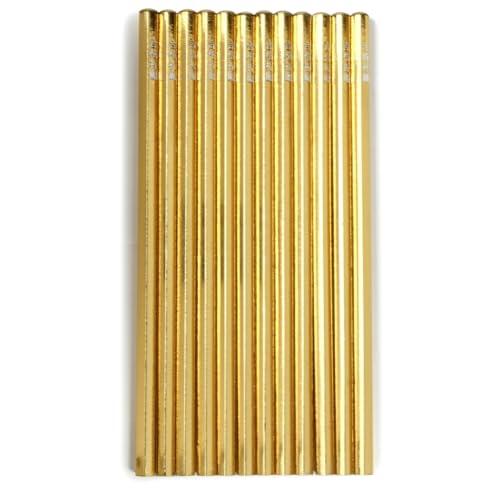 合格祈願鉛筆 12本 HB 五角鉛筆 日本製 ゴールド 金色 鉛筆 えんぴつ 五角形 合格