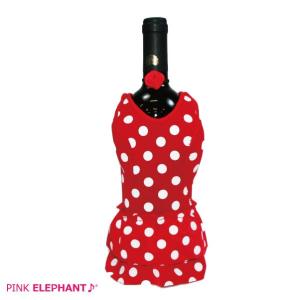 PINK ELEPHANT WINEBOTTLE COVERピンクエレファント ワインボトルカバーフラメンコ・レディ｜bayleaf-shop