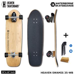 【限定20台】ロンスケ サーフスケート HEAVEN SKATEBOARD SWAMI'S 35-WB WATERBORNE スワミス35-WB ウォーターボーン スノボ サーフィン オフトレ カービング