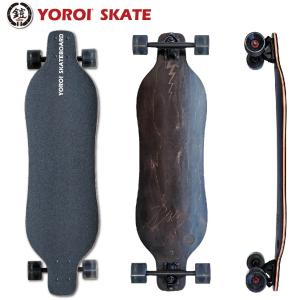 ロンスケ YOROI SKATEBOARD RISING 36PW ヨロイスケートボードライジン 雷神ブラック スノボ サーフィンオフトレ 完成品｜bayleaf-shop