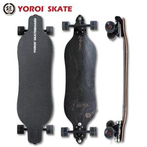 ロンスケ YOROI SKATEBOARD RISING 36PW-WB ヨロイスケートボード ウォーターボーン ライジン雷神ブラック スノボオフトレ｜bayleaf-shop