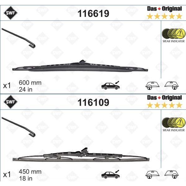 プジョー 1007 ワイパーブレード フロント 左右セット 6426FR 6426XA 6426LK...