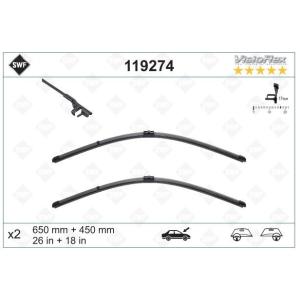 BMW 7シリーズ F01 F02 ワイパーブレード フロント 左右セット 61612163749 ...